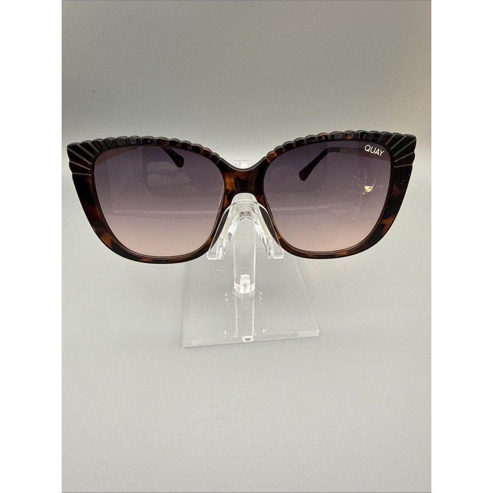 Quay "Witched" Genuine Sunglasses TortoiseOversized Polarized Cateye Gradient - Picture 2 of 9